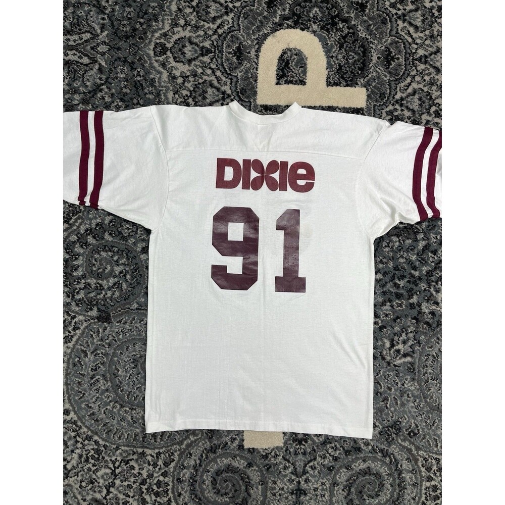 Vintage 90s Football Jersey Shirt Size XL Miller Brand White